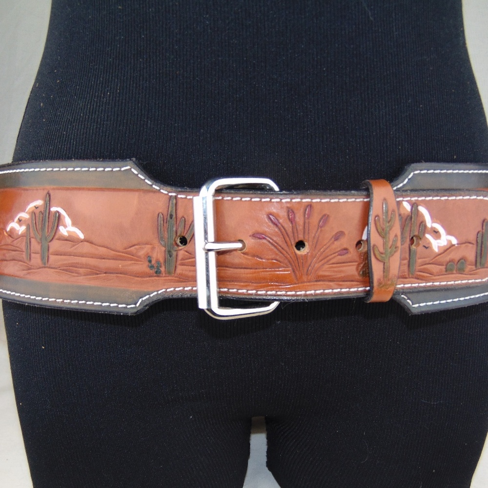 Leather Sash Belt  One of a kind